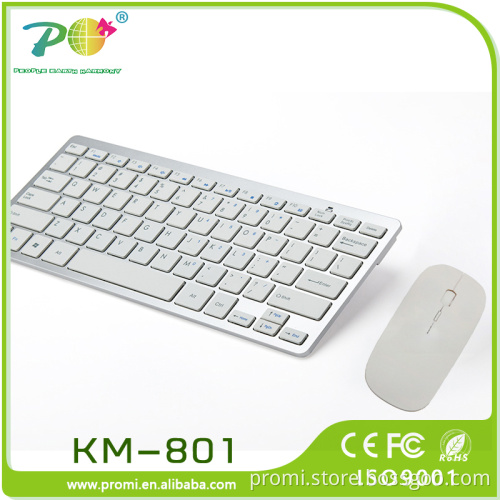 POM Top sale mini wireless keyboard and mouse combo KM-801